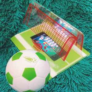 Smart Ball and Net Set <span class="title-p"> PU Soccer ball Branded 15cm Diameter and Smart Net and Protective Phone Holder</span>